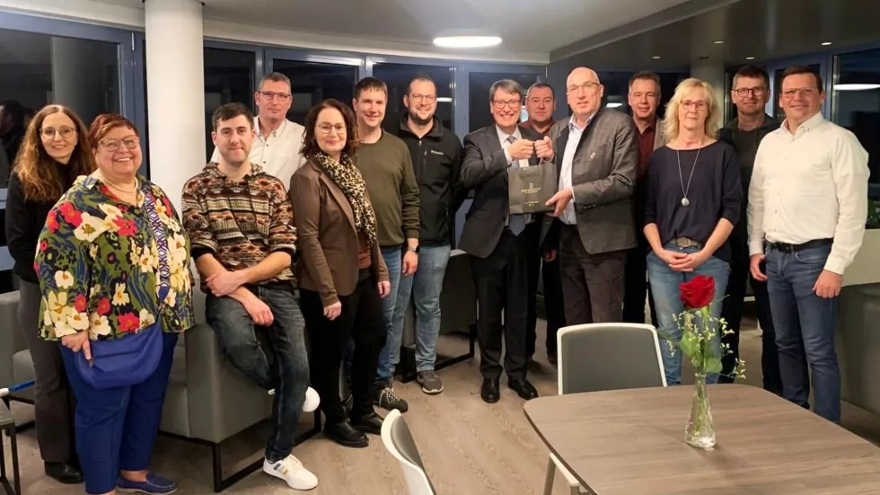Der Gemeinderat aus Bad Bocklet ist zu besuch auf der Komfortstation der HESCURO KLINIK in Bad Bocklet