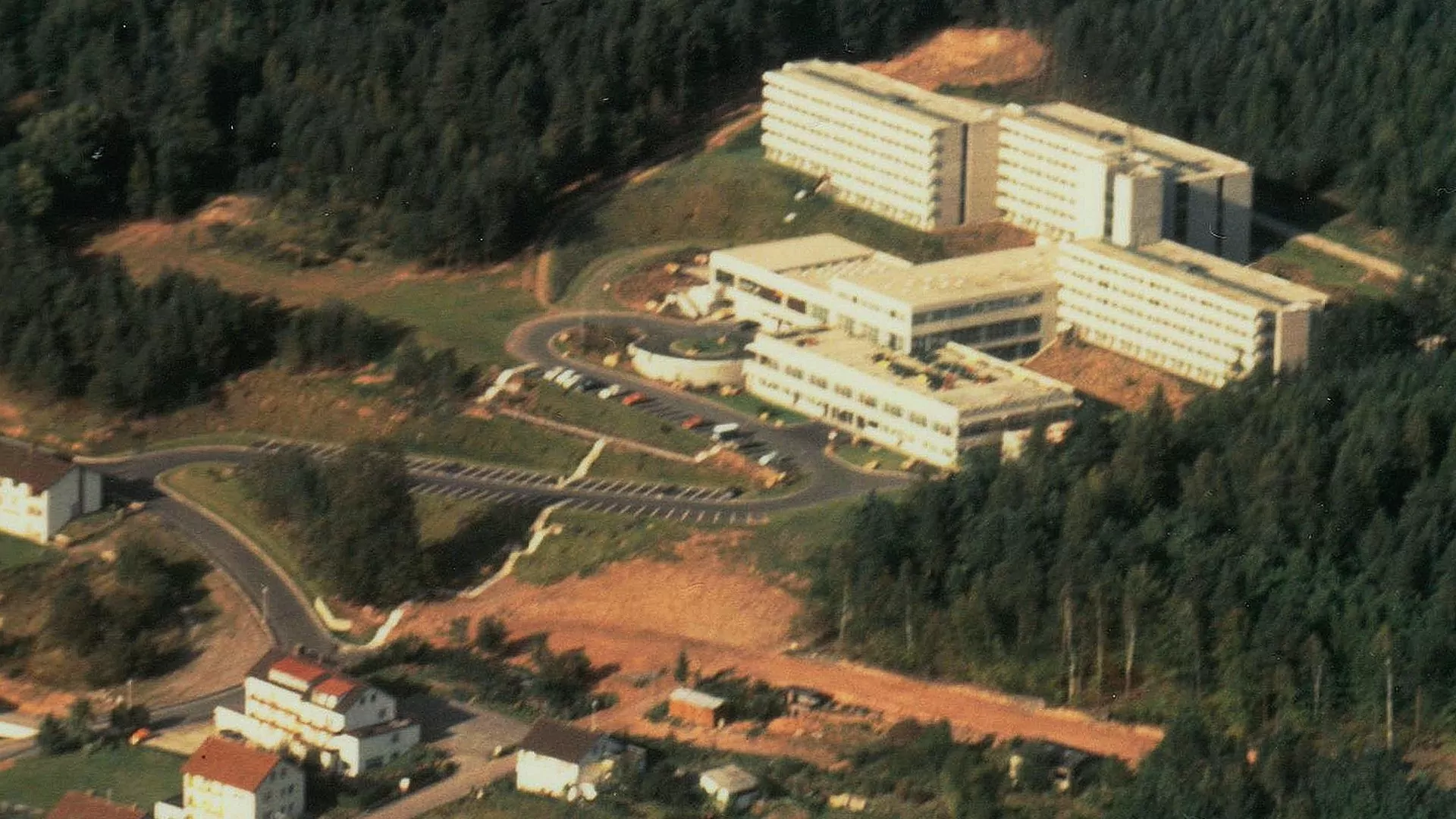 Luftaufnahme Kurklinik Bad Bocklet 1974